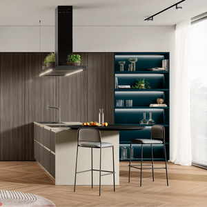 Armoires de cuisine modernes personnalisées JY Project, design en bois mélaminé, directement de l'usine du grossiste vietnamien, évier de cuisine - Product Image 2