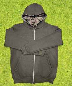 New Arrival Heavyweight High-Quality <b>Material</b> <b>Embroidery</b> Patch Streetwear Customized Logo Three Zipper Hoodies - Product Image 6