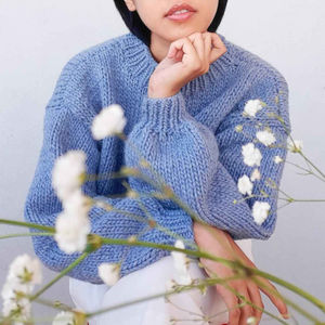 Suéter clásico de punto Aran para mujer, suéter Vintage de la mejor calidad con mangas raglán de cuello redondo, último diseño de punto - Product Image 3