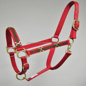 Concevez votre propre licou de cheval Plusieurs couleurs Sangle en nylon de qualité supérieure Licou de cheval en nylon avec conchos cousus sur le nez et les joues - Product Image 3