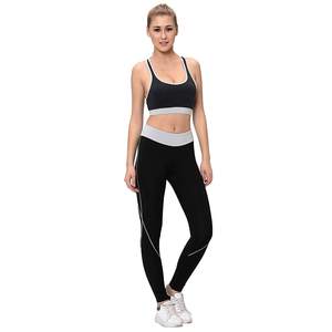 Ensemble de yoga pour femmes de haute qualité 100% Spandex Polyester Respirant Taille haute Entraînement Gym Personnalisé Ensemble de soutien-gorge de sport et de leggings 2 pièces - Product Image 5