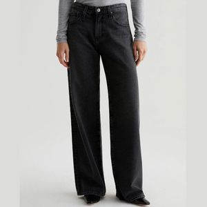 Pantalones vaqueros holgados Vintage personalizados para mujer a la moda, pantalones vaqueros de pierna ancha transpirables de tiro medio y ajuste relajado - Product Image 2