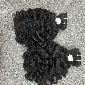 แคมโบเดียนผมต่อแบบยืดหยุ่น100% ผมมนุษย์บริสุทธิ์เครื่องไม่เรมี่สองชั้นผ้าทุกสีที่เหมาะสม - Product Image 5