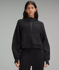 Custom Logo Womens Cotton Lightweight <b>Workout</b> Sports Gym Half Zip up Crop Pullover Cropped Hoodiezip up <b>hoodie</b> women half zip - Product Image 6