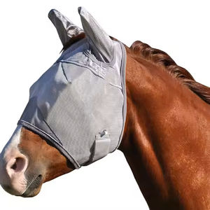 Máscara Antimoscas para Caballos de Primera Calidad, Ajustable, de Malla Suave y Transpirable, Protección para las Orejas, Duradera, Personalizable, Producto para el Cuidado Equino - Product Image 1
