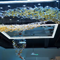 Lustre personnalisé de luxe pour les pays du Golfe Hauteur réglable Long pour les hôtels EAU Arabie Saoudite Qatar Oman Koweït Bahreïn Installation