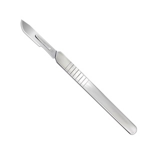 Bisturí Manual de Alta Calidad Fig # Instrumento de Entrenamiento para Cirugía Laparoscópica Delicado de Acero Inoxidable 8, 13 cm, Clase I, OEM - Product Image 2
