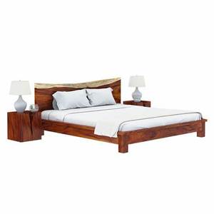 Marco de cama King Size de madera maciza europea moderna elegante con almacenamiento hecho a mano en Turquía para uso en el dormitorio del hogar - Product Image 4
