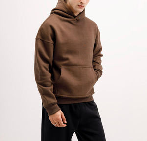 Sweat à capuche vintage pour homme en coton épais 100 % brodé et sérigraphié avec poche et design respirant – Collection Hiver - Product Image 6