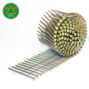 Clavos de bobina de paleta de 2,87x70mm vástago liso con revestimiento amarillo para pistola de clavos neumática de paleta de madera precio al por mayor de Vietnam - Product Image 1