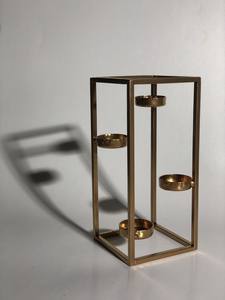 Meilleure vente support de bougie en métal en Aluminium décoration de mariage centre de table ensemble de bougeoirs bon marché - Product Image 4