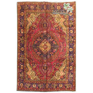 Una de las pocas alfombras persas de Tabriz de 9'5 x 5'7 - Product Image 1