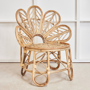 Customized colors flower shaped <b>chairs</b> wholesale daisy petals <b>rattan</b> <b>chair</b> for adults and children - Product Image 1