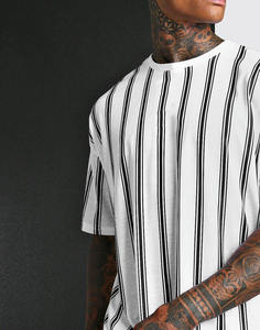 T-shirts personnalisés 100% coton matériel été dernière mode tendance personnaliser Logo et différentes couleurs goutte épaule - Product Image 2