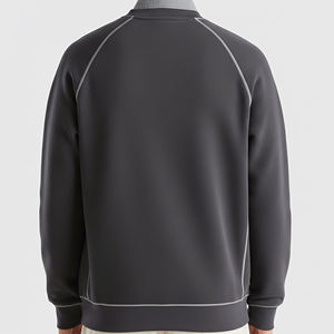 Sweat-shirt en molleton surdimensionné pour homme, tendance hivernale, 100% coton, logo brodé personnalisé, streetwear, confortable et respirant - Product Image 6