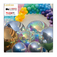 Ballons métalliques de boule de miroir géante de couleurs d'or grandes boules gonflables géantes brillantes pour des boules gonflables décoratives d'événement
