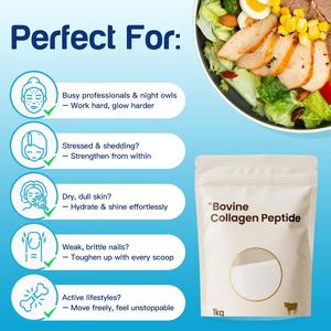 Poudre de collagène bovin pur en vrac poudre de peptide de collagène bovin poudre de collagène bovin hydrolysé - Product Image 5