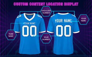 Uniformes de fútbol americano sublimados con estilo 2025, camisetas de fútbol americano bordadas totalmente personalizadas - Product Image 2