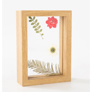 Creative Natural Wood Picture <b>Frame</b> Double Sided Glass Pressed Dried Flower Display Home Decor Gift Wall <b>Mount</b> Tabletop <b>Frame</b> - Product Image 2