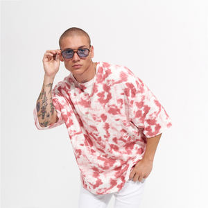 T-shirts pour femmes à manches courtes en coton 100% à l'aspect délavé, coupe ample, épaules tombantes, style streetwear personnalisé - Product Image 2