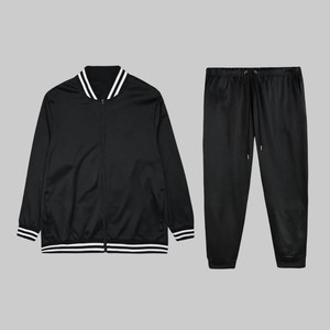 Conjunto Deportivo Personalizado al por Mayor con Logotipo, Talla Grande para Hombre, Ropa Deportiva Urbana, Chaqueta con Cremallera y Pantalones Jogger - Product Image 3