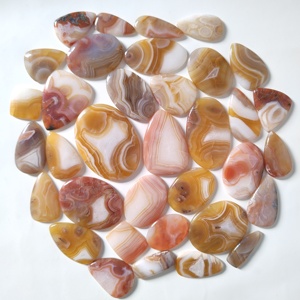 Natura prix de gros Botswana Agate paire Lot de pierres précieuses incroyable merveilleux fait à la main pierre en vrac agate de haute qualité pour bijoux - Product Image 1