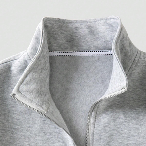 Sudaderas Personalizadas de Alta Calidad con Cuello Alto, Cierre de Cremallera de Cuarto, Gruesas, Lisas, Pesadas, con Estilo Único - Product Image 3