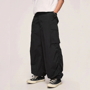 Pantalones de Paracaídas para Hombre, de Nailon, con Bolsillos Cargo, Cintura Elástica y Corte Holgado, Precio de Fábrica, Personalizados - Product Image 4