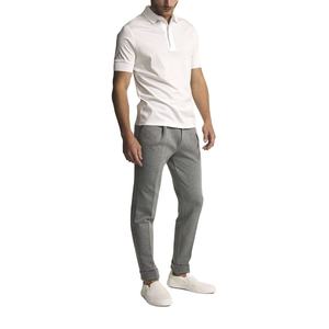 Haute qualité hommes Golf pour Polo respirant à manches courtes été T-Shirt solide rayé tricoté tissu imprimé broderie haute Qua - Product Image 3