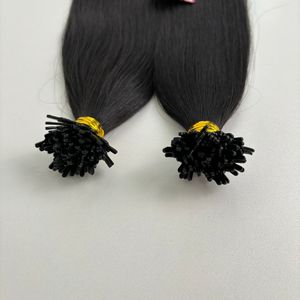 Extensions de cheveux humains vierges à la kératine pré-collée de haute qualité Cuticule alignée Y-Tip Tissage Usine Vague naturelle directe - Product Image 2
