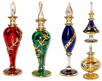 Flacons de parfum en verre soufflé à la main égyptien — Personnalisés selon vos spécifications