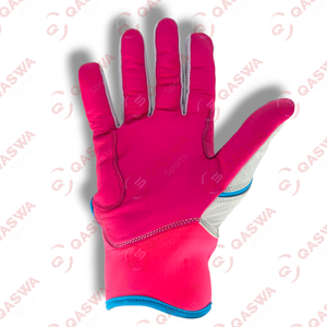 Gants de frappe de baseball professionnels de haute qualité Logo personnalisé Couleur Manchette courte Conception Matériau en cuir de qualité - Product Image 4