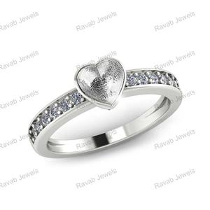 Nouvelle Arrivée Souvenir Bijoux 925 En Argent Sterling Pierre Réglage 6mm Coeur Vide Lunette Résine Cendres Femmes Anniversaire Cadeau Bande Anneau - Product Image 1