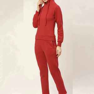 ชุดวอร์มผู้ใหญ่แบบ unisex สำหรับฤดูใบไม้ร่วง แฟชั่นสีพื้น มีฮู้ด ระบายอากาศได้ดี ผลิตจากผ้าฝ้าย 100% ผลิตในประเทศปากีสถาน - Product Image 2