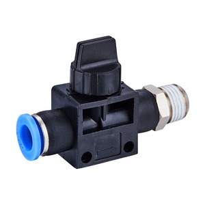 บอลวาล์วท่อลมพลาสติกขนาดเล็กสีน้ำเงินทำงานขนาดเล็กขนาดกลาง - Product Image 3