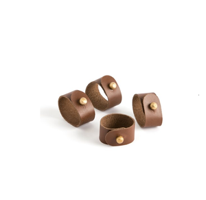 Rond de serviette en cuir pour usage fait à la main support de rond de serviette restaurant occidental couteau de table fourchette pince à serviette boucle au meilleur prix - Product Image 2