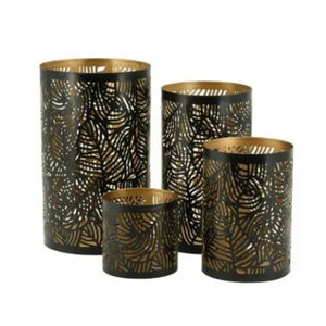 Handmade Red And Gold Metal Votive Holder Decorative Iron Cutwork <b>Tea</b> Light <b>Candle</b> Holder For Home Decor & Festive Lighting - Product Image 2