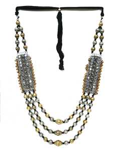 Conjunto de Collar Moderno y Elegante de Varias Capas, Chapado en Plata Oxidada, Joyería de Moda, Accesorios Modernos para Mujer - Product Image 2