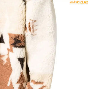 <b>Men</b> <b>Hoodie</b> Custom Design Fashionable Printing <b>Sherpa</b> Fleece <b>Hoodie</b> for <b>Men</b> Long Sleeve Fluffy Fleece Thick Winter <b>Hoodie</b> - Product Image 5