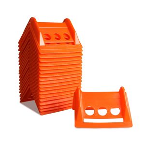 Paquete de 20 protectores de bordes planos de plástico, Protector de corbata de esquina para accesorios de carga plana, Protector de plástico - Product Image 1