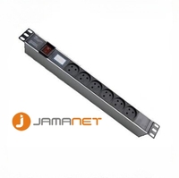 1U PDU 16A 6/8/10/16Way Metered High Power Rack Israël Type pour Cabinet 19 ''pour Data Center CE ROHs SAA Power Supply Extension