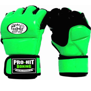 Gants MMA avec logo personnalisé, nouveauté, demi-doigt, grappling MMA, gants de frappe en cuir, gants d'entraînement de combat de Muay Thai - Product Image 1