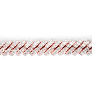 Cadena cubana clásica de oro blanco de 10 quilates con diamantes cultivados en laboratorio, collar helado Premium, joyería para hombre, moda y ropa de fiesta - Product Image 4