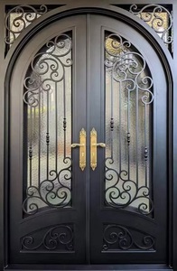 Portes d'entrée extérieures modernes en verre de haute qualité avec design graphique - Prix avantageux - Product Image 3