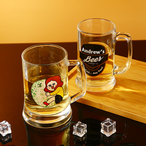Vaso de cerveza personalizado de 20Oz, lata de bebida iridiscente de doble pared, tazas transparentes con tapas, vasos <span class=keywords><strong>gigantes</strong></span> creativos, Estilo clásico - Product Image 3