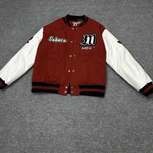 Veste universitaire d'hiver pour homme avec patch en chenille et broderie 3D, rembourrage en coton, bomber - Product Image 1