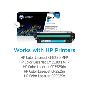 Cartouche de toner cyan originale 504A CE251A compatible de haute qualité pour imprimantes laser – Impression couleur vibrante - Product Image 4