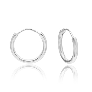 Pendientes de diseño original clásico, pendientes de aro de Plata de Ley 925, pendientes de aro grandes para damas, joyería de regalo - Product Image 1