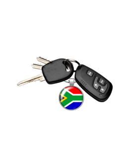 Llavero con Colgante de la Bandera de Sudáfrica en Acero Inoxidable, Ligero, Moderno, Souvenir Nacional, Regalo Original - Product Image 3