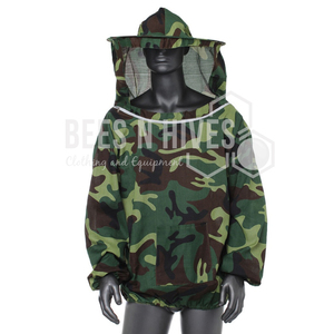 Venta caliente Ropa de seguridad para apicultura Económica Poly-Algodón Protección contra abejas Smock Hood Mejor precio Apicultor Honey Bee Smock - Product Image 2